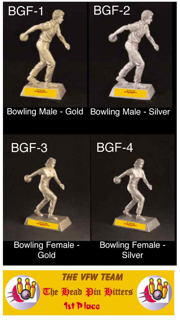 Bowling Resin Figures #BGF1