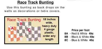 Race Track Bunting #8AC