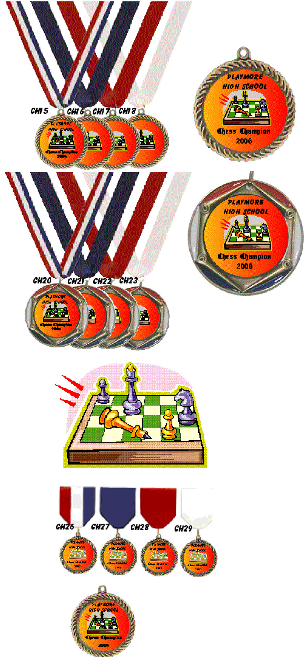 Chess Medals and Awards #CH15