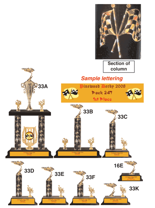 Gold Racing Flags Edition  #33AJ